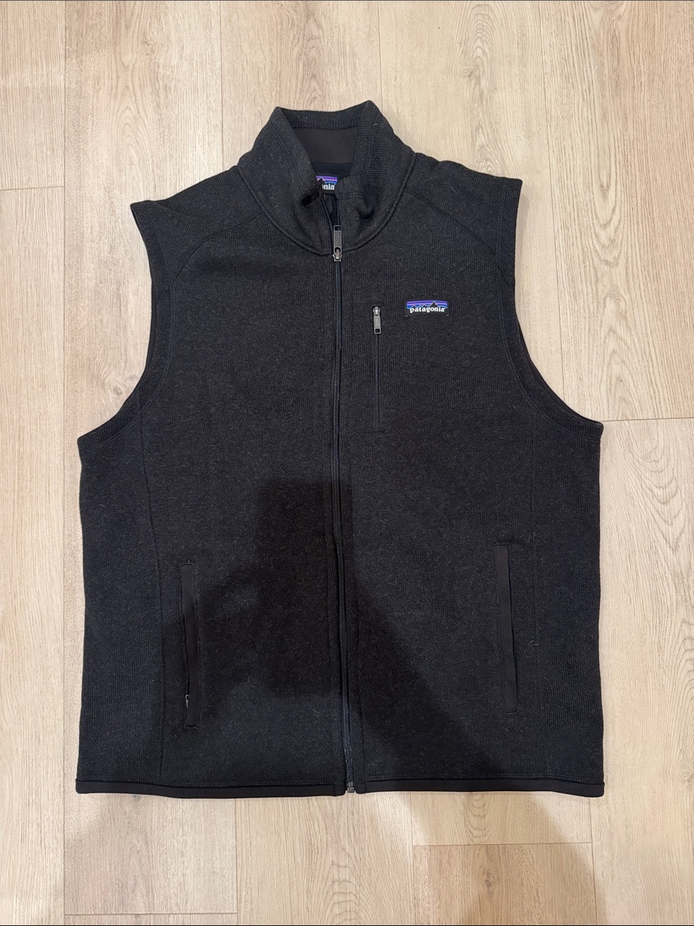 Patagonia Black Fleece Vest with Zip Pockets